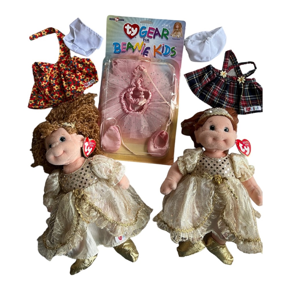 Lot BEANIE Kids Princess and Ginger and Clothes